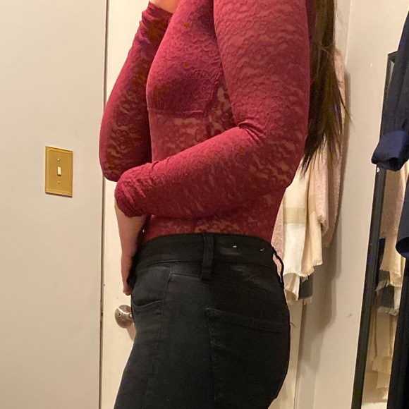 ✨ 2/$35 Red lace bodysuit - Picture 2 of 2